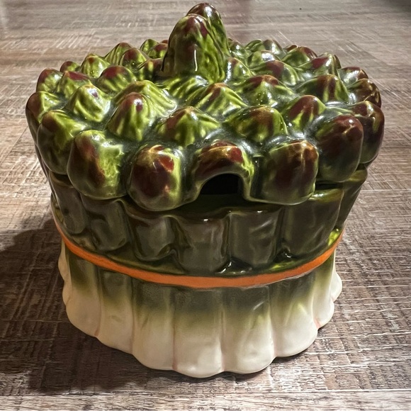 Mancer Made In Italy Asparagus Soup Decanter, No ladle/spoon, Rare Ceramic - Picture 8 of 8